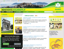 Tablet Screenshot of benevento.coldiretti.it